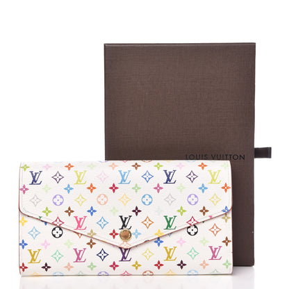 Louis Vuitton Monogram Multicolor Sarah Wallet NM White Litchi 7 of 7