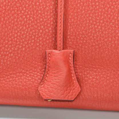 Hermes Taurillon Clemence Birkin 35 Rouge Pivoine 34 of 34