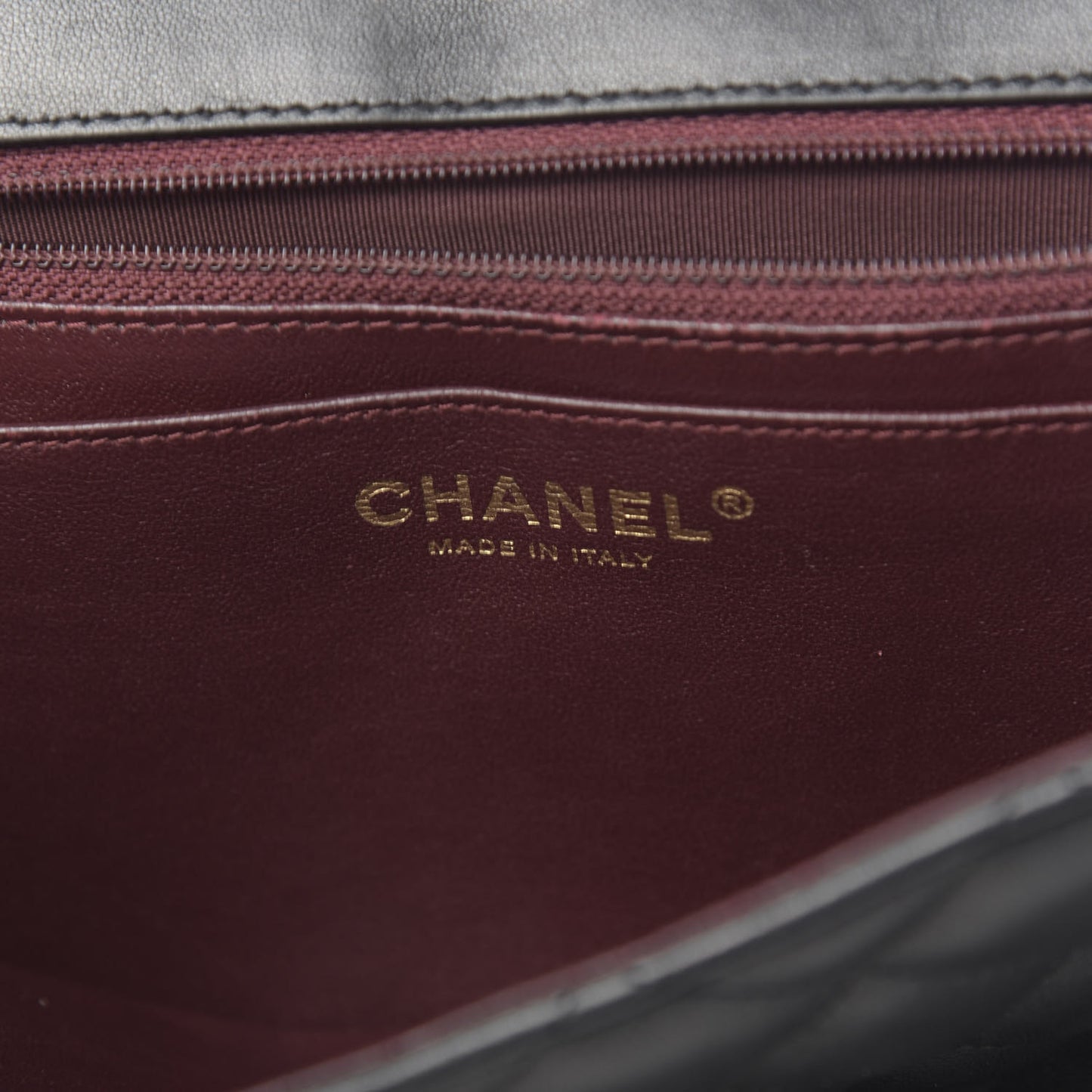 Lambskin Quilted Jumbo Single Flap Black