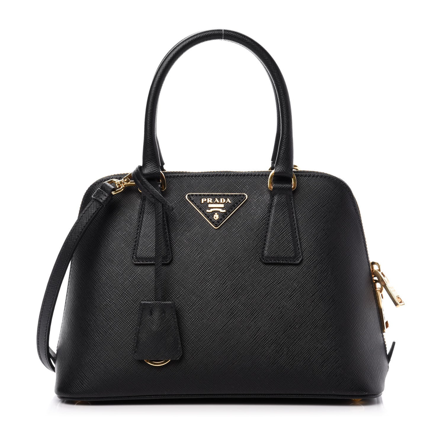 Saffiano Lux Small Promenade Tote Black