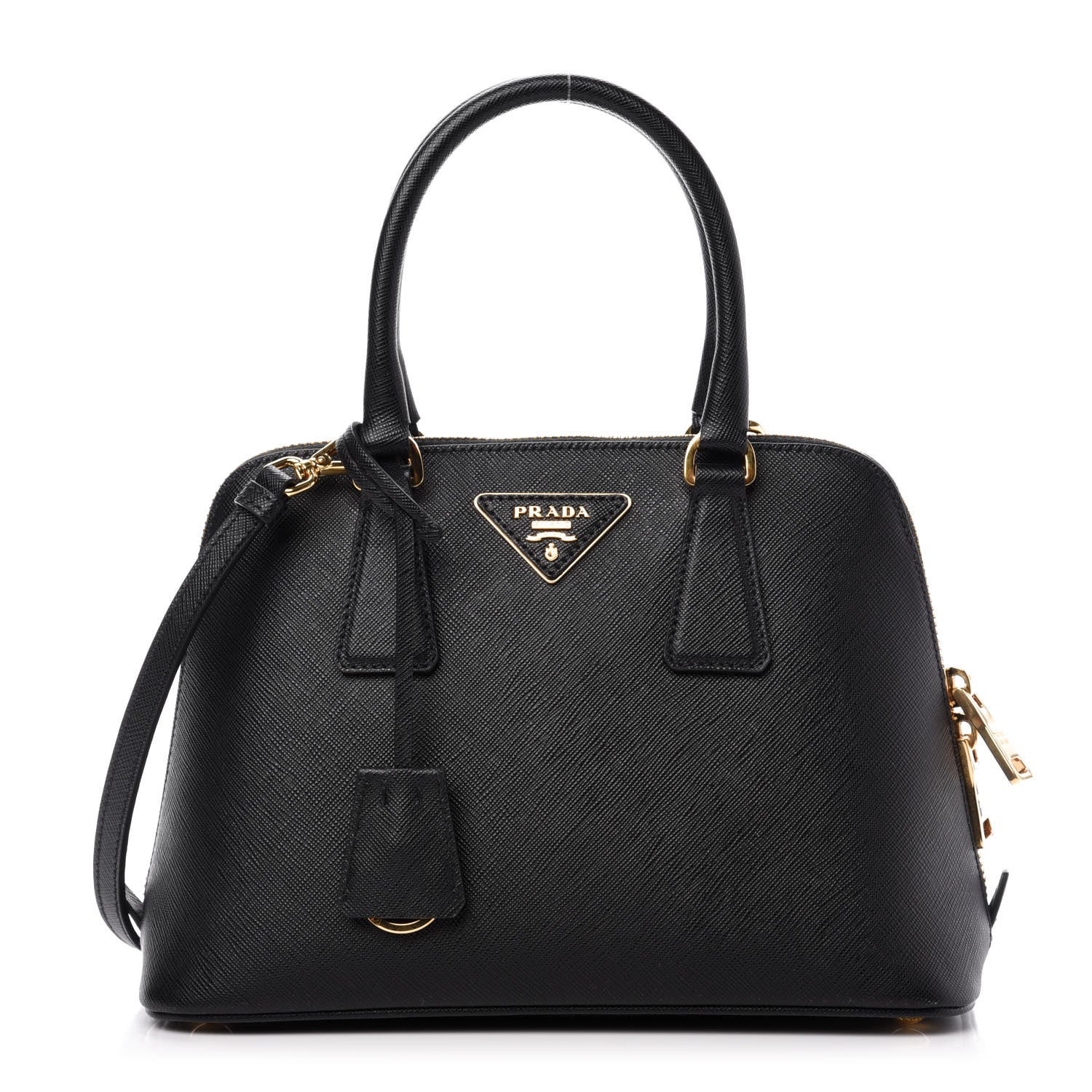 Prada Saffiano Lux Small Promenade Tote Black 1 of 11