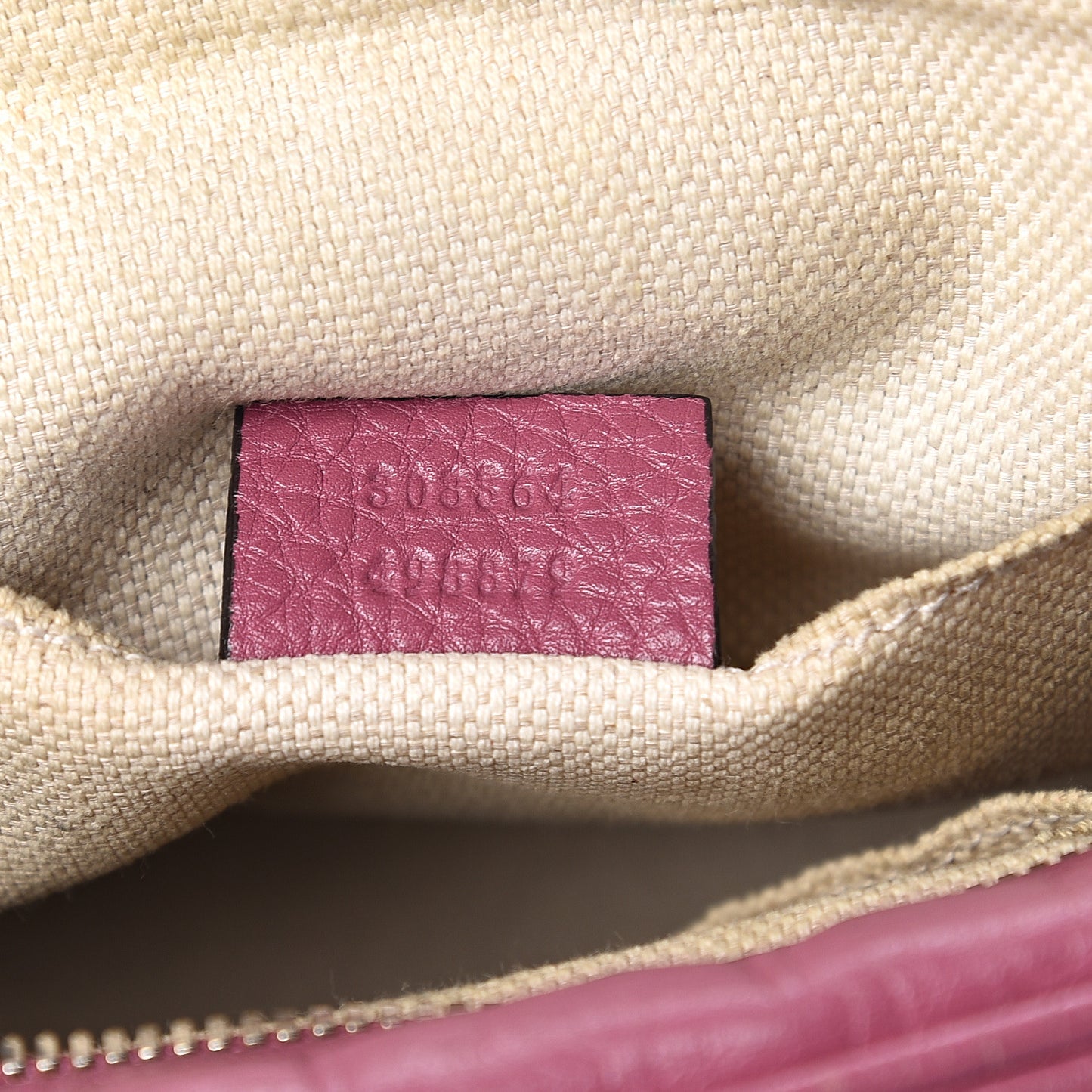 Pebbled Calfskin Small Soho Disco Bag Peonia Flower