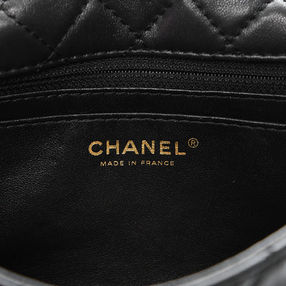 Chanel Lambskin Quilted Medium Precious Jewel Single Flap Black 6 of 8