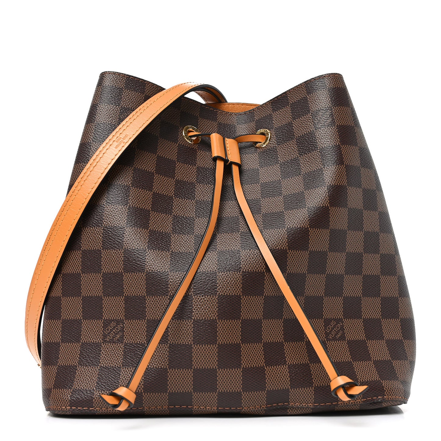 Damier Ebene Neonoe MM Safran