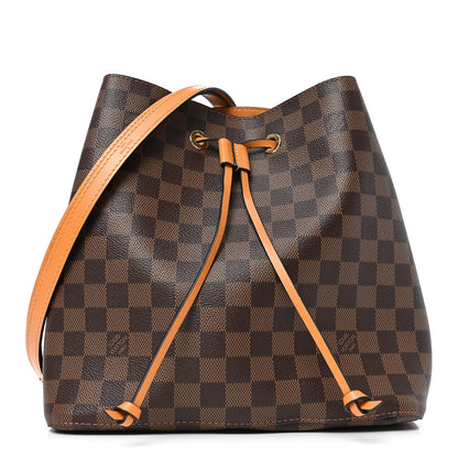 Louis Vuitton Damier Ebene Neonoe MM Safran 1 of 9