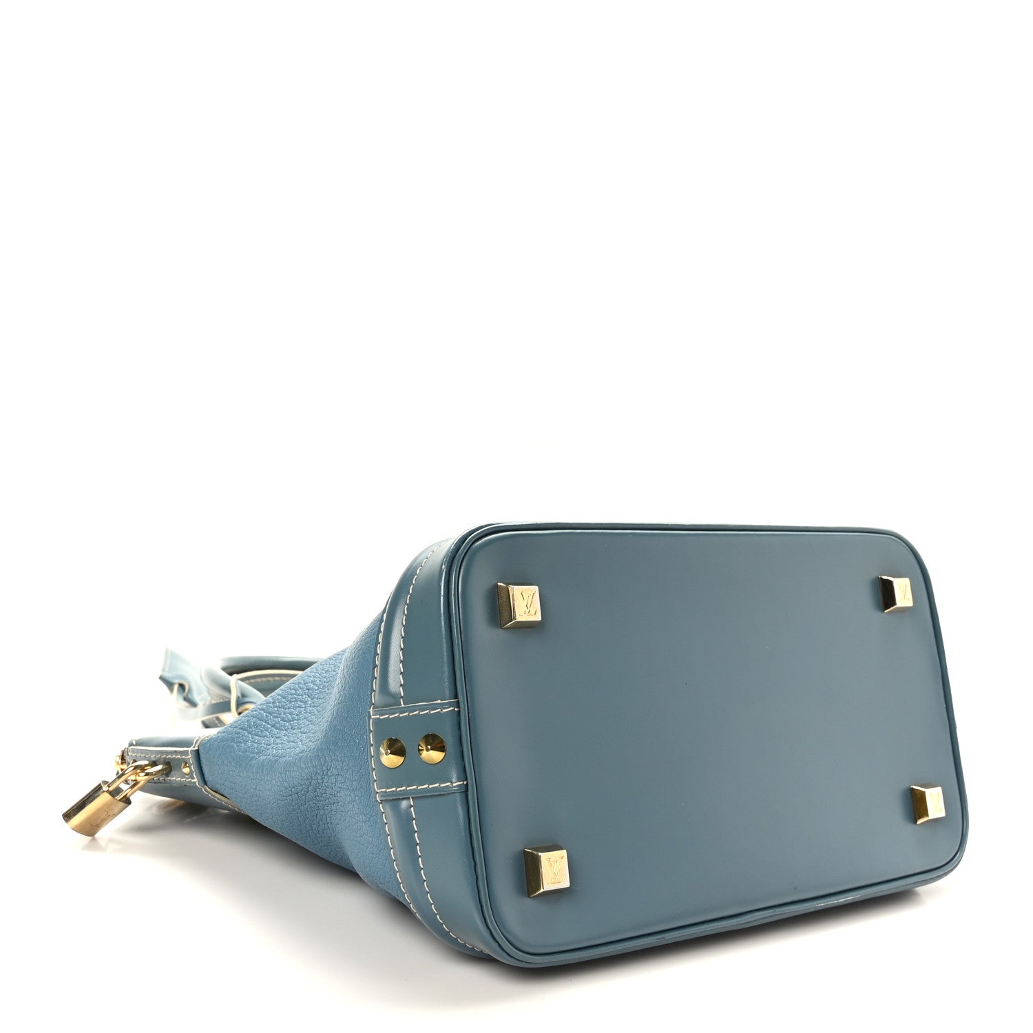 Louis Vuitton Suhali Lockit PM Blue 4 of 9