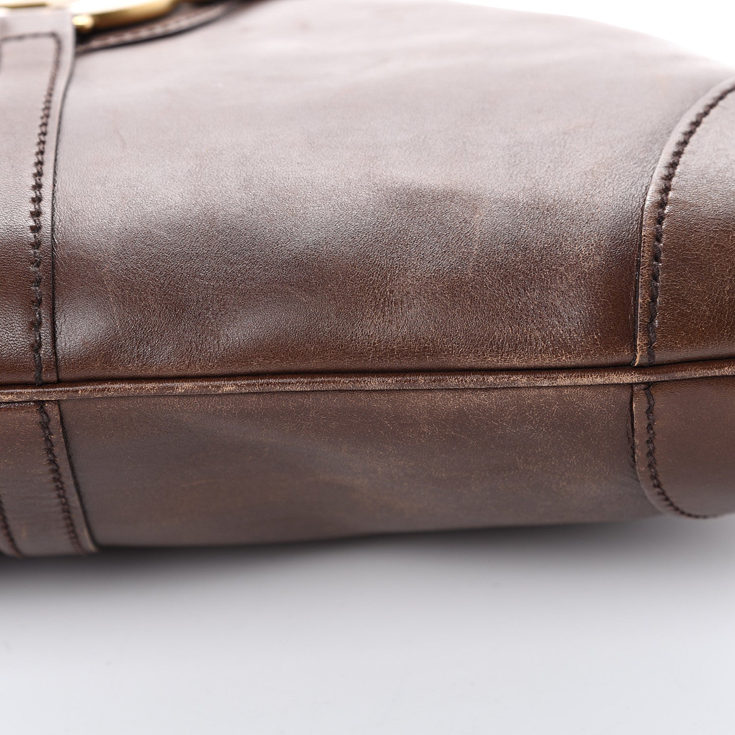 Gucci Calfskin GG Reins Hobo Brown 11 of 22