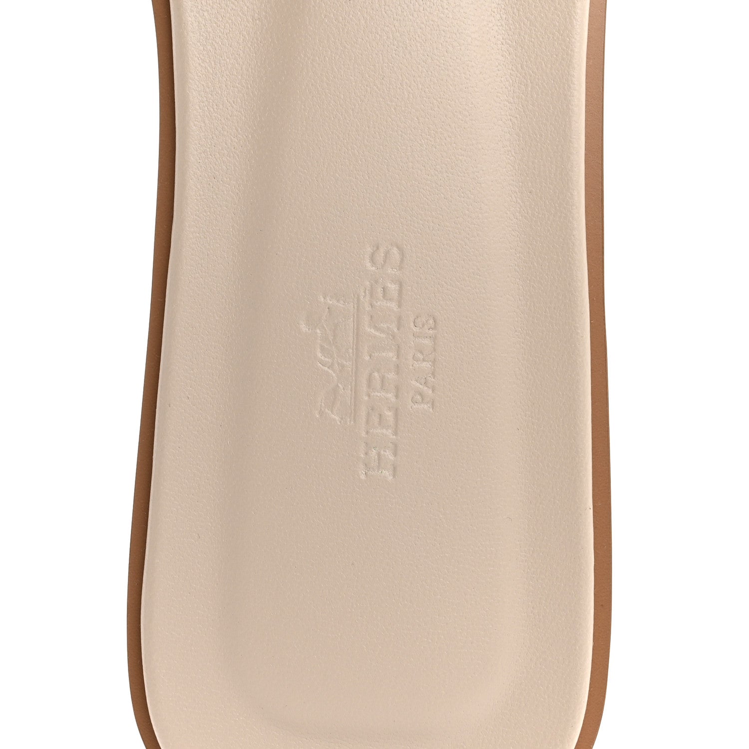 Hermes Box Calfskin Oran Sandals 39 Beige Nomade 39 8 of 10