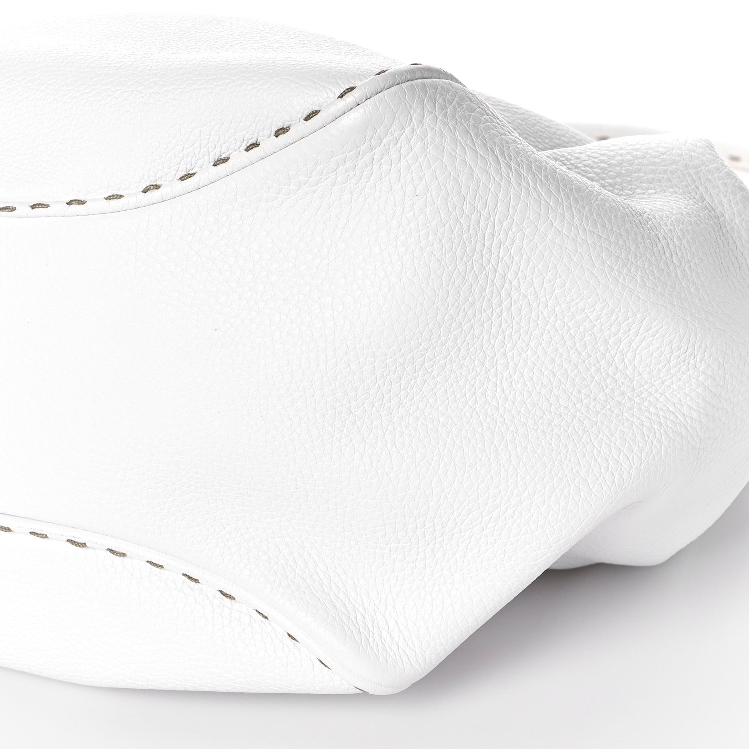 Fendi Calfskin Romano Selleria Small Bucket White 8 of 11