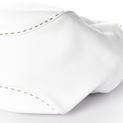 Fendi Calfskin Romano Selleria Small Bucket White 8 of 11