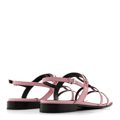 Gucci Patent Calfskin Horsebit Divine Slingback Sandals 36 Dolly Pink 5 of 11