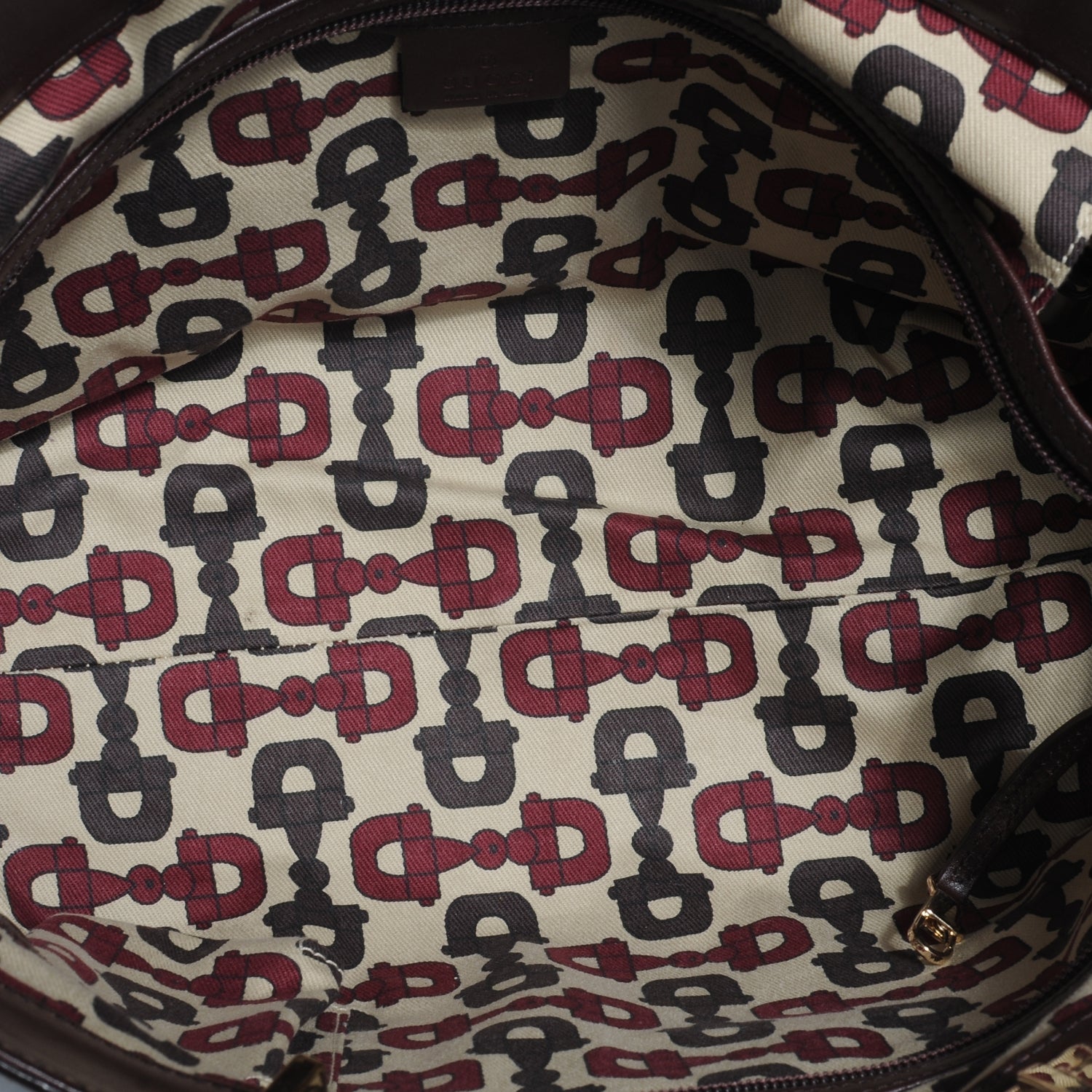 Gucci Guccissima Large Punch Tote Chocolate Brown 5 of 7