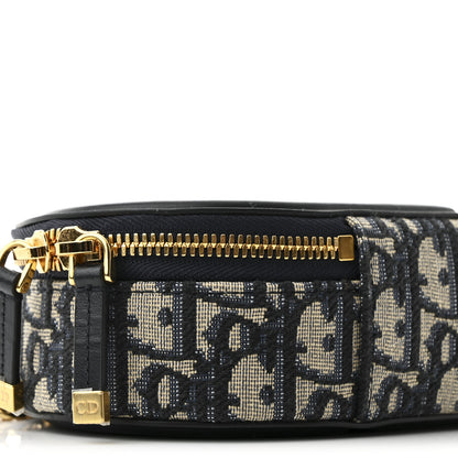 Christian Dior Oblique CD Signature Oval Crossbody Camera Bag Blue Multicolor 9 of 11