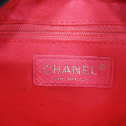 Chanel Cambon Quilted Pochette Bag Black White 7 of 10