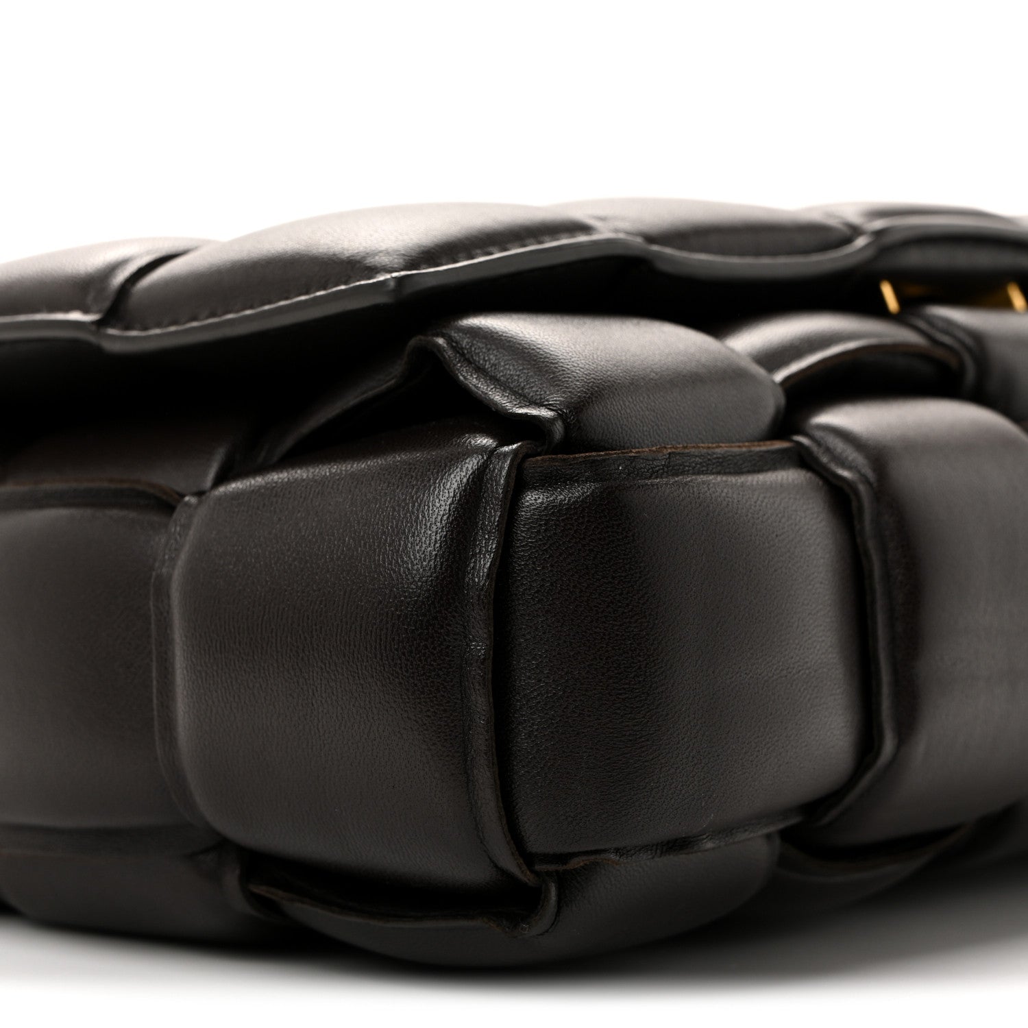 Bottega Veneta Lambskin Maxi Intreccio Padded Chain Cassette Crossbody Bag Fondant 9 of 12
