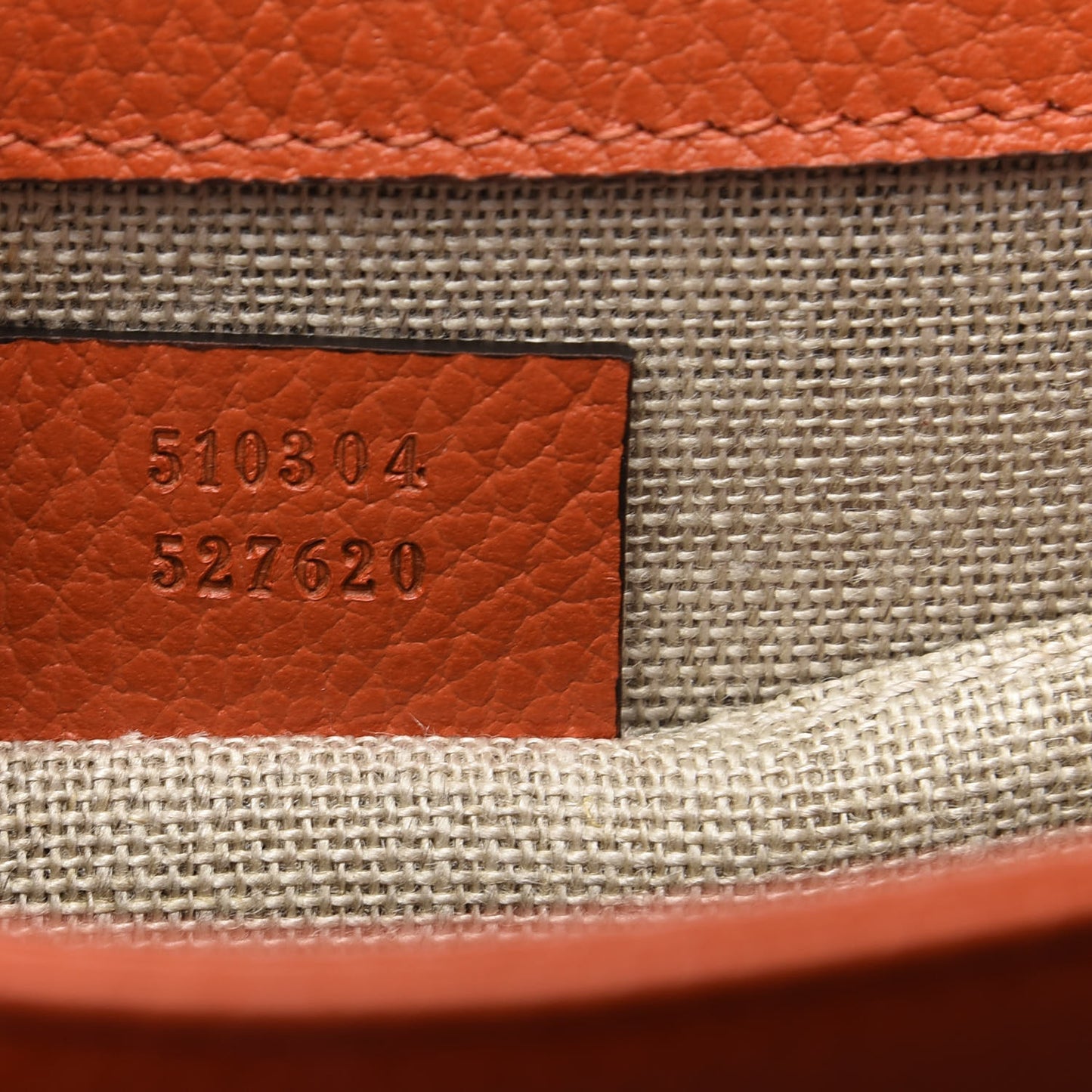 Dollar Calfskin Small Interlocking G Shoulder Bag Sun Orange