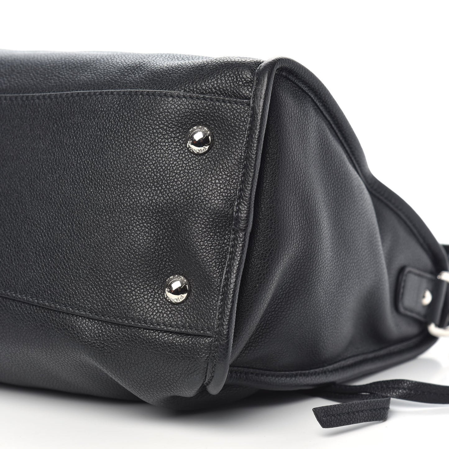 Vitello Phenix Shopping Satchel Black