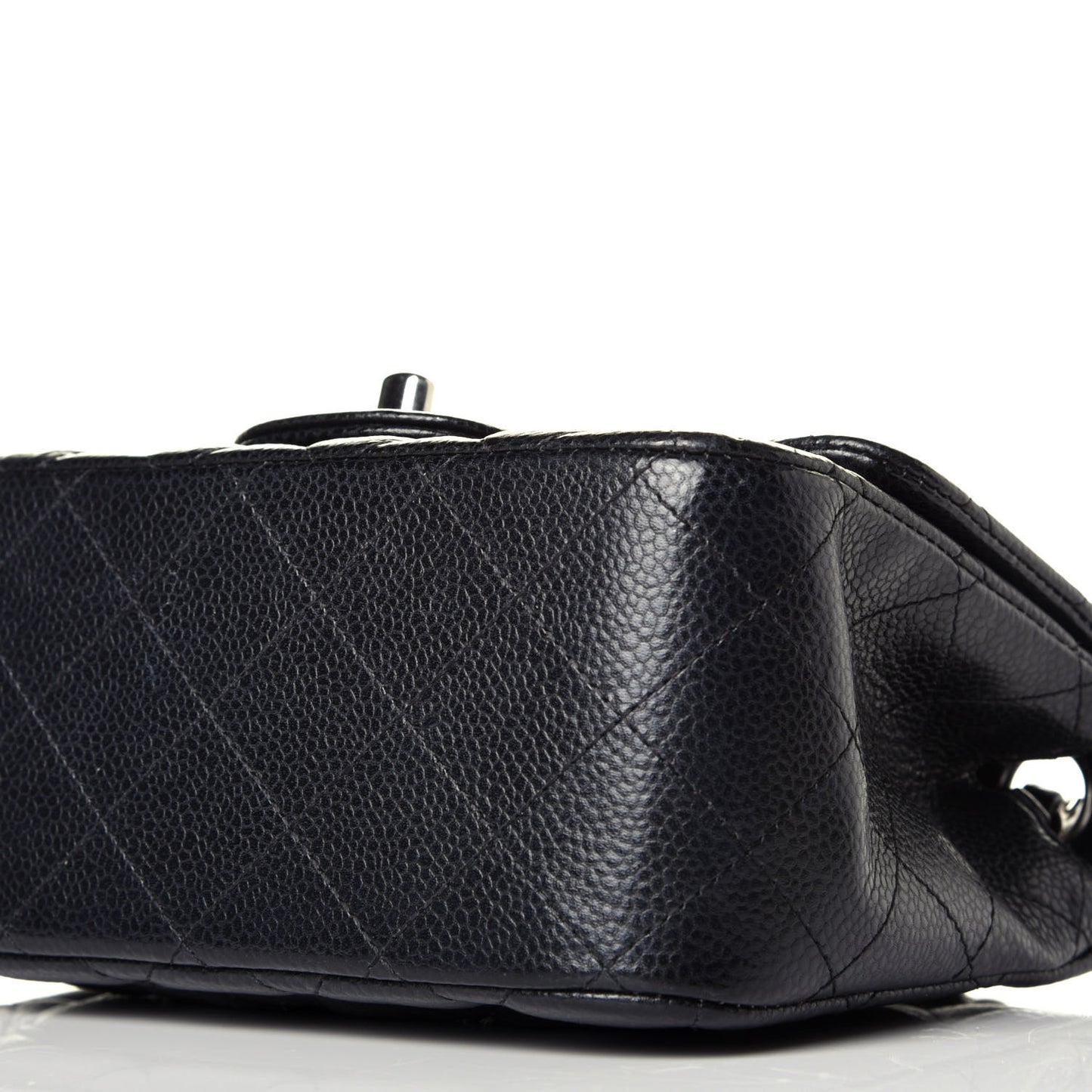 Caviar Quilted Mini Square Flap Black
