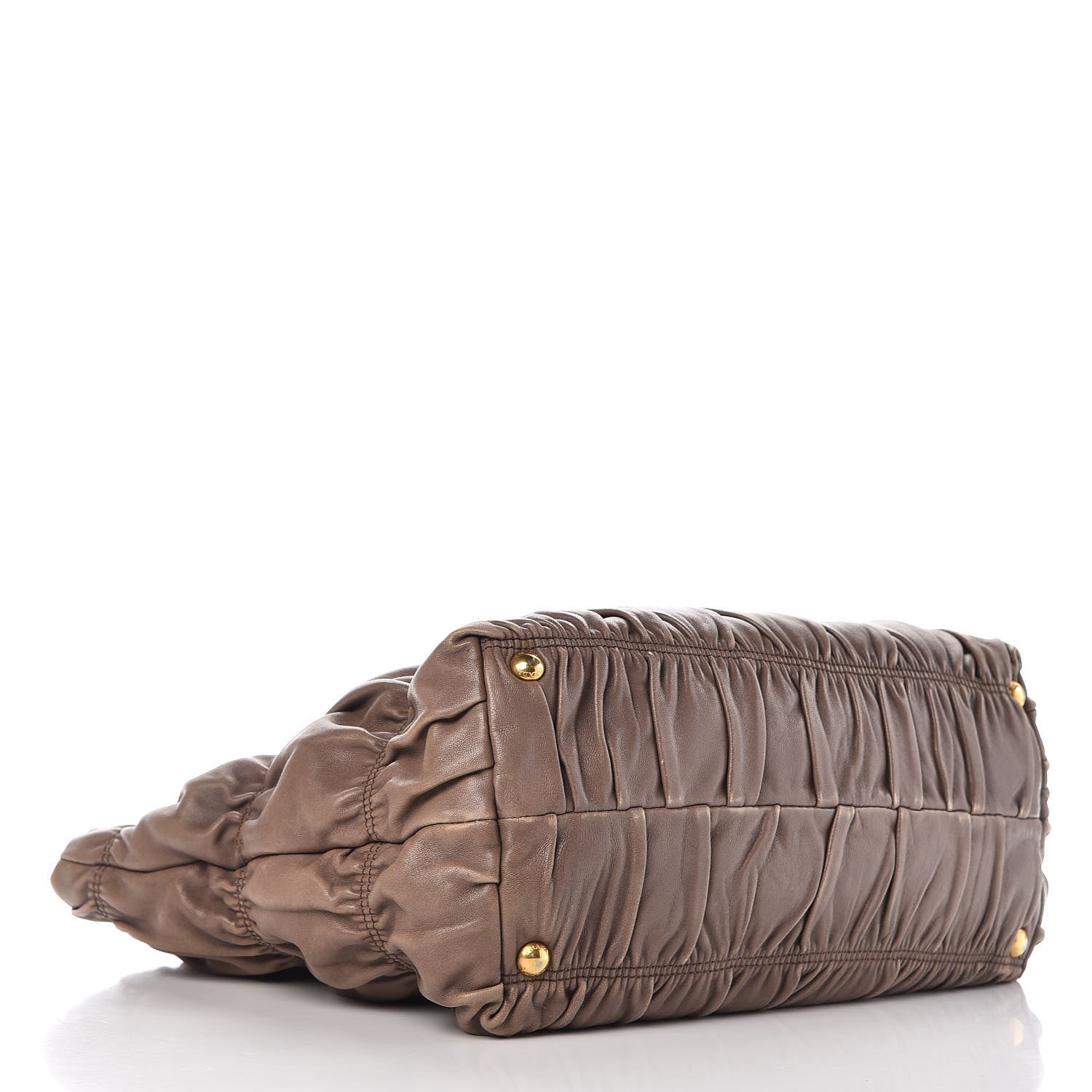 Prada Nappa Gaufre Tote Bambu 4 of 14