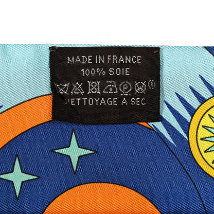 Hermes Silk La Source de Pegase Twilly Orange Vif Jaune Vif 3 of 4
