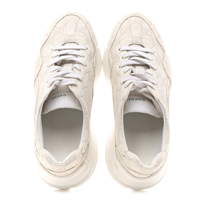 Gucci GG Supreme Monogram Womens Rhyton Sneakers 36.5 White 2 of 10