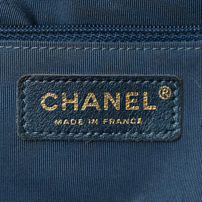 Chanel Caviar Quilted Large CC Shopping Tote Navy 6 of 16