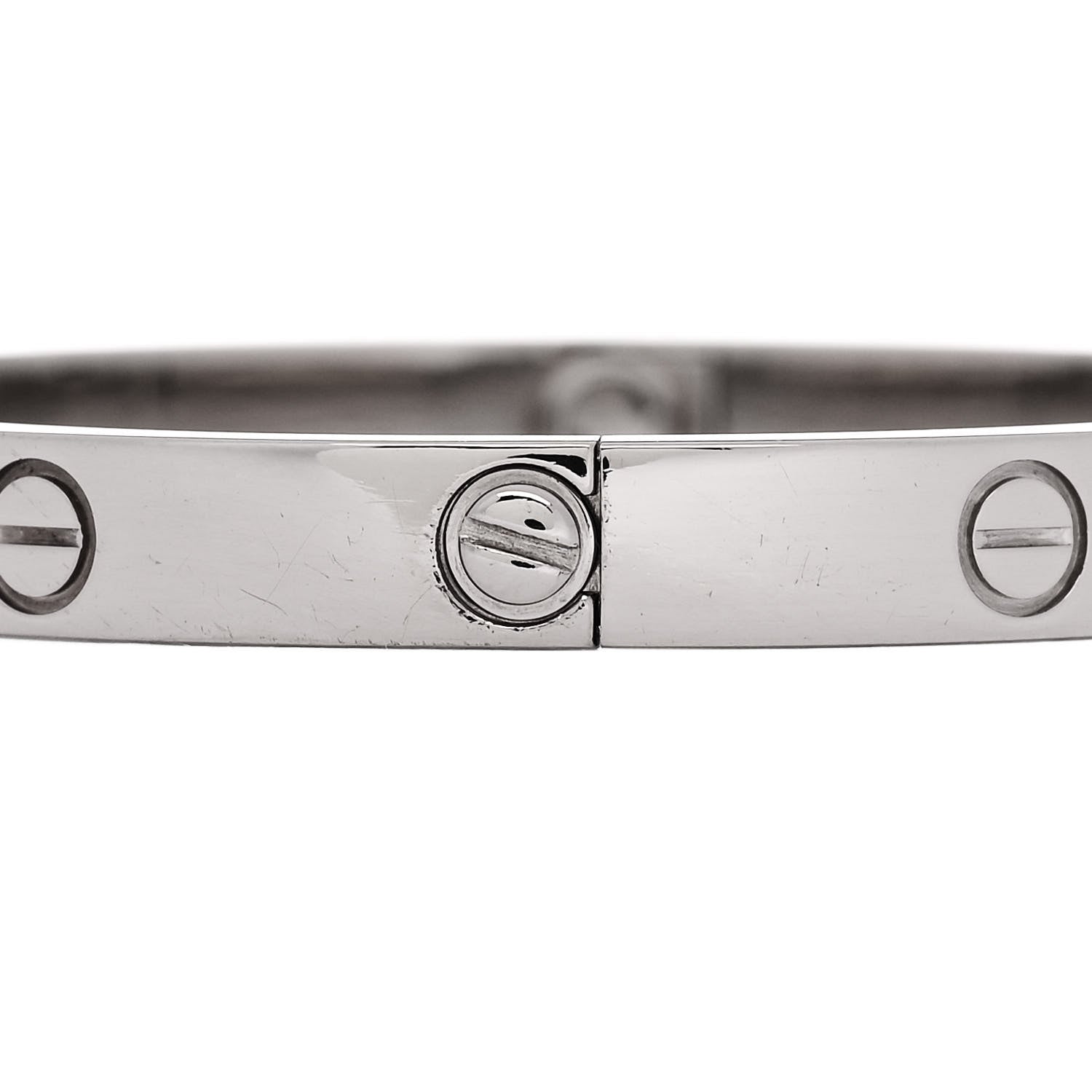 Cartier 18K White Gold LOVE Bracelet 17 3 of 7