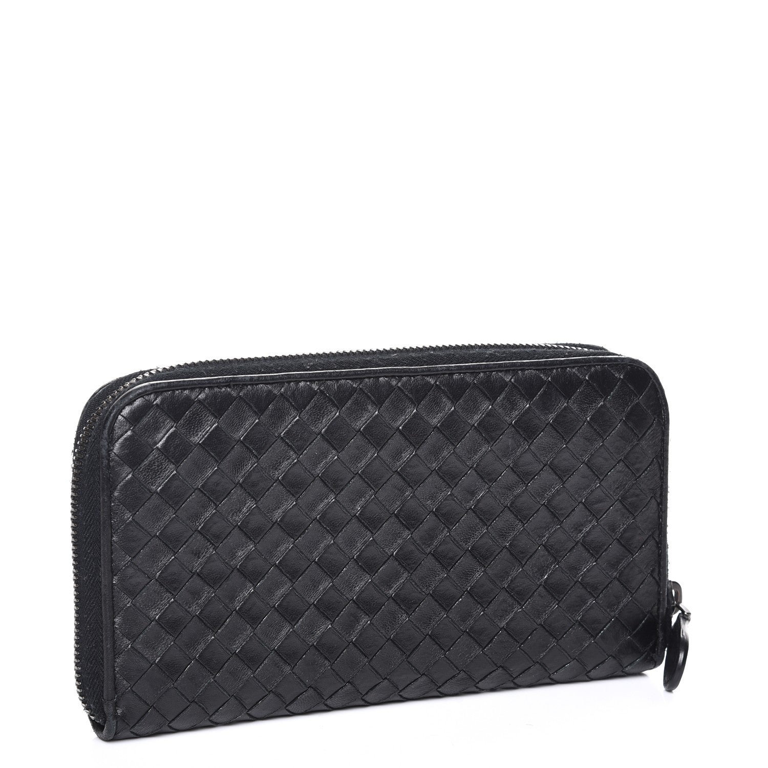 Bottega Veneta Nappa Intrecciato Ayers Zip Around Butterfly Wallet Nero Black 3 of 8