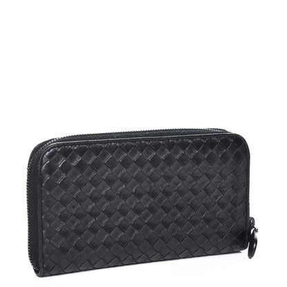 Bottega Veneta Nappa Intrecciato Ayers Zip Around Butterfly Wallet Nero Black 3 of 8
