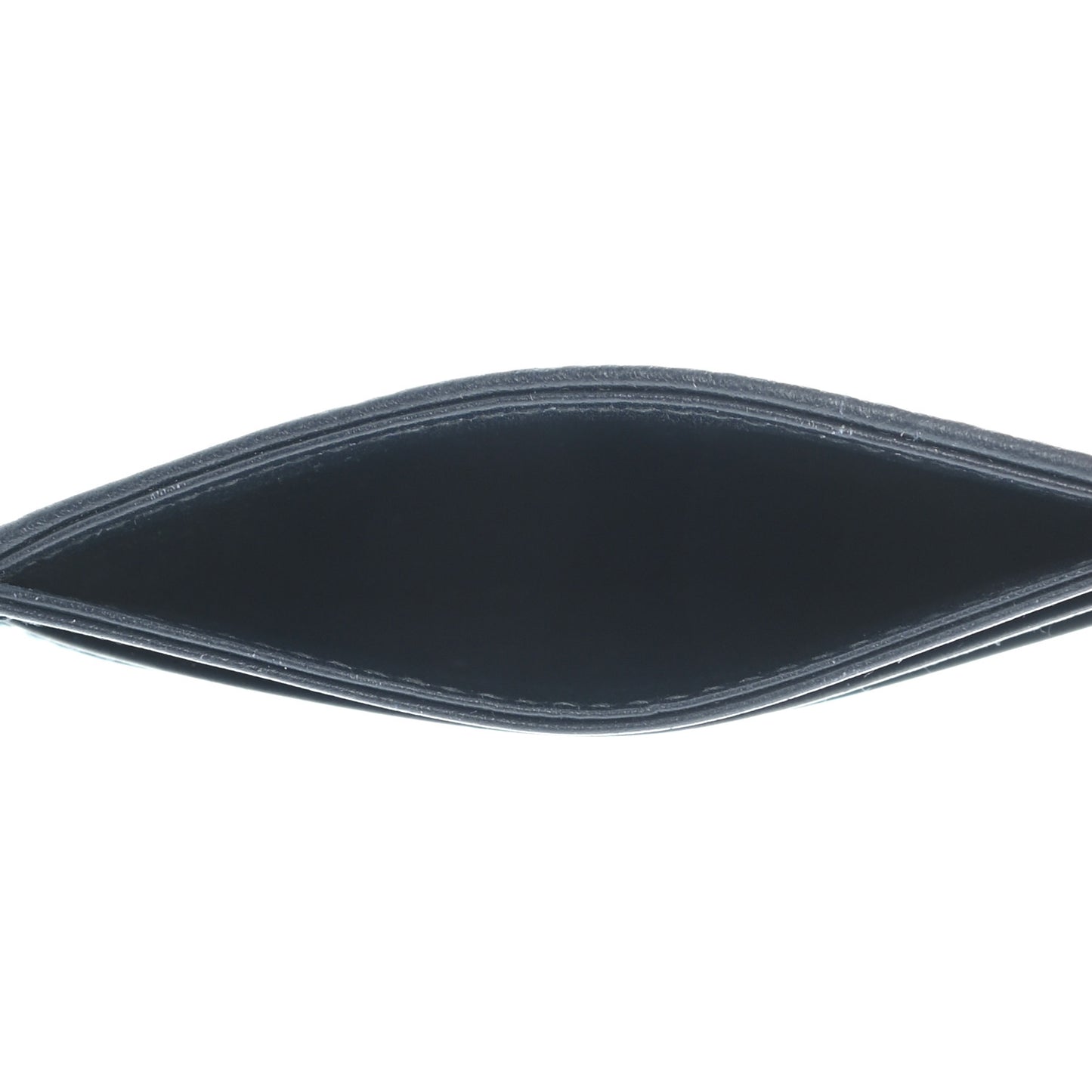 Oblique Calfskin Card Holder Blue