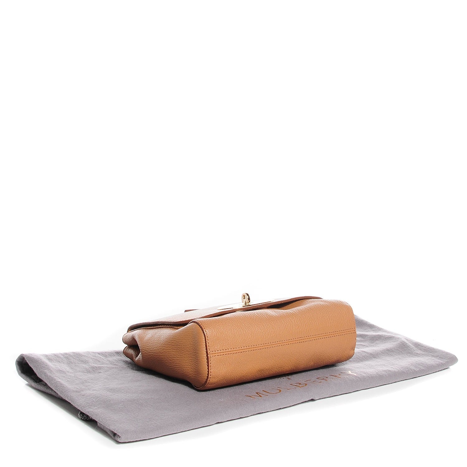 Mulberry Soft Grain Calfskin Medium Lily Flap Deer Brown 4 of 10