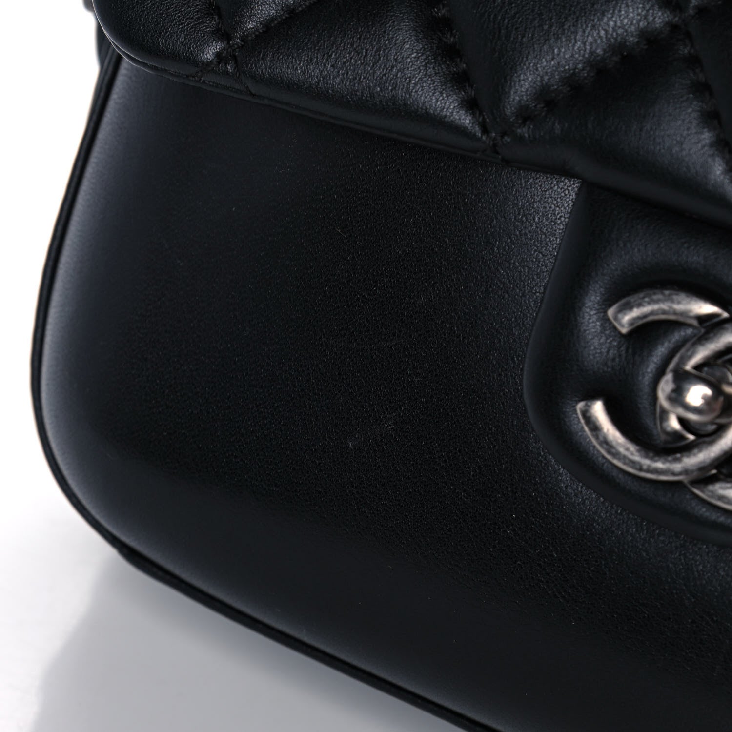 Chanel Calfskin Quilted Medium Rock My Shoulder Flap Black 10 of 12