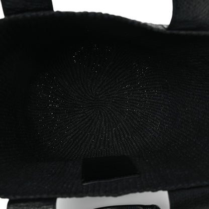 Chloe Raffia Calfskin Large Woody Basket Bag Black 5 of 10