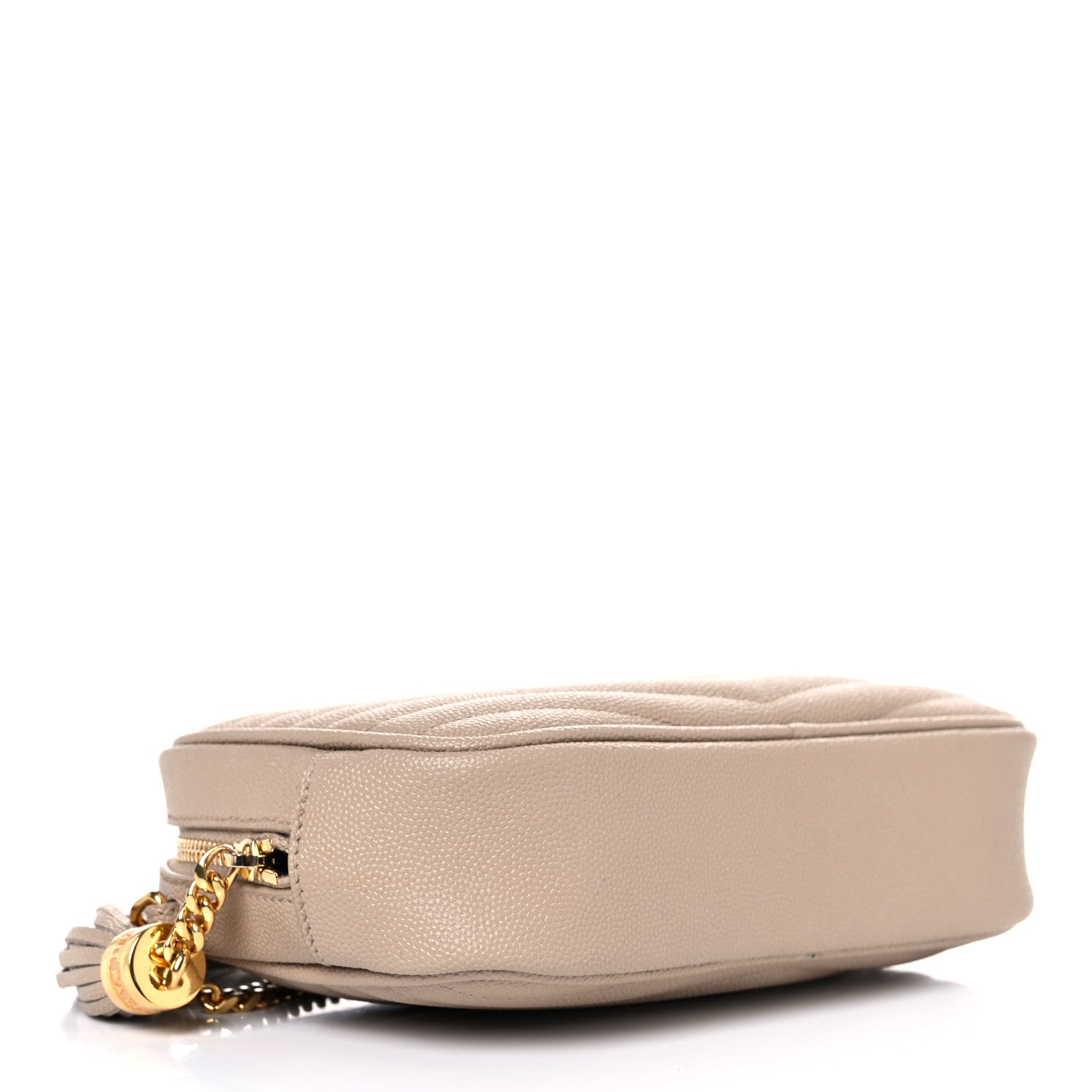 Saint Laurent Grain De Poudre Matelasse Monogram Mini Lou Camera Bag Dark Latte 4 of 12