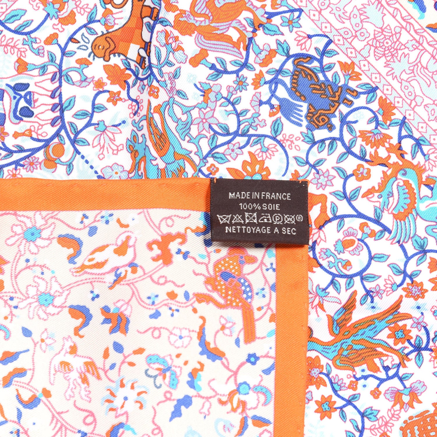 Hermes Silk Jardins De Soie Scarf 45 2 of 4