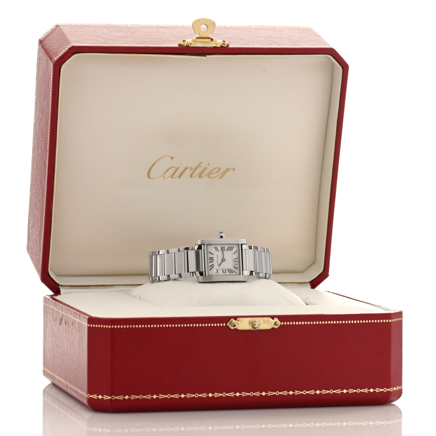 Cartier Stainless Steel 20mm Tank Francaise Quartz Watch 5 of 5
