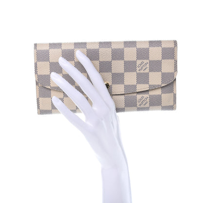 Louis Vuitton Damier Azur Emilie Wallet 2 of 11