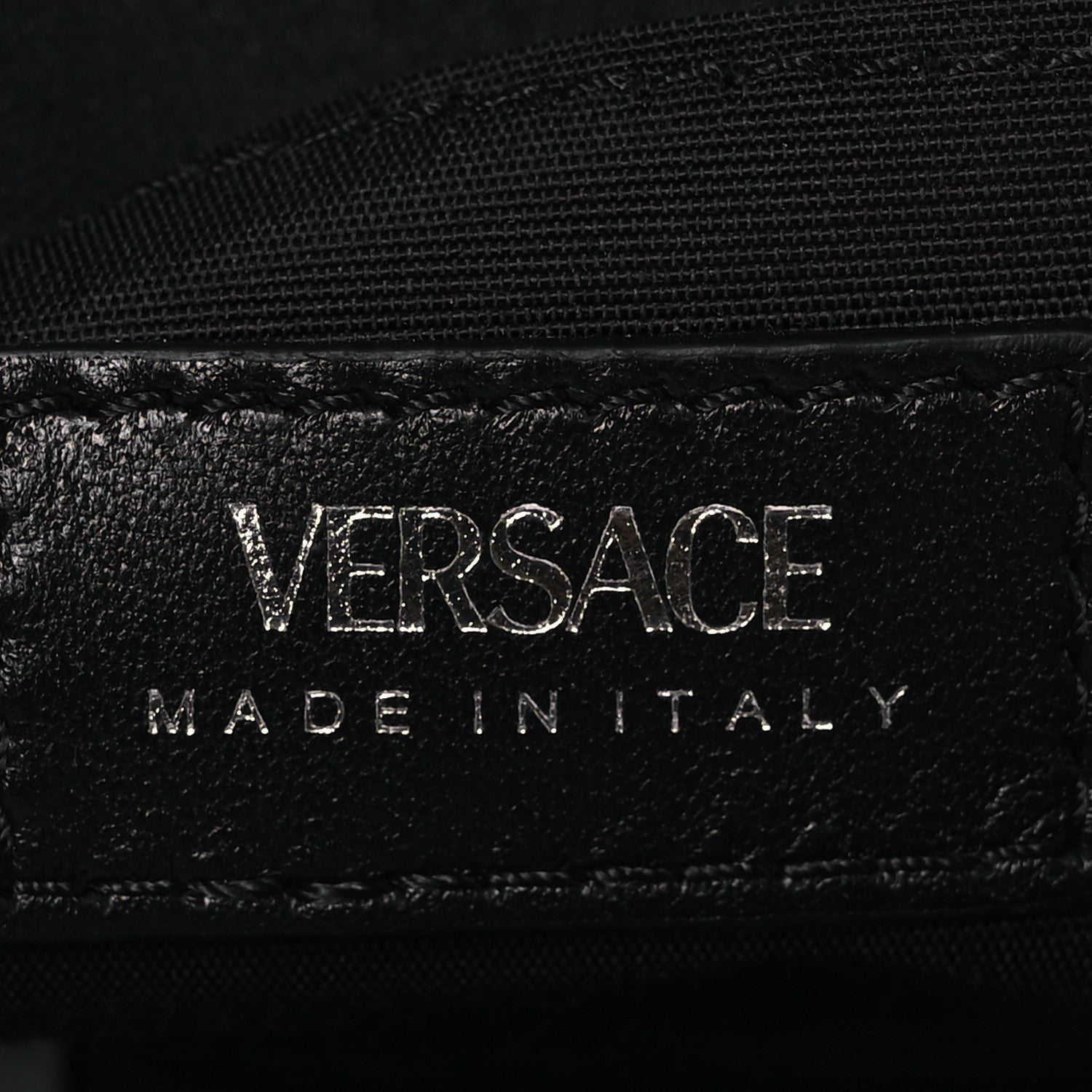 Versace Velvet Quilted Icon Crossbody Bag Black 6 of 13