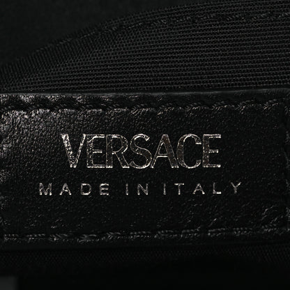 Versace Velvet Quilted Icon Crossbody Bag Black 6 of 13