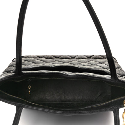 Chanel Caviar Quilted Medallion Tote Black 5 of 10