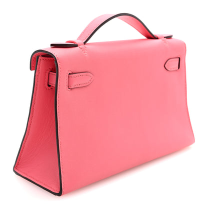 Hermes Swift Kelly Pochette Clutch Rose Azalee 3 of 11