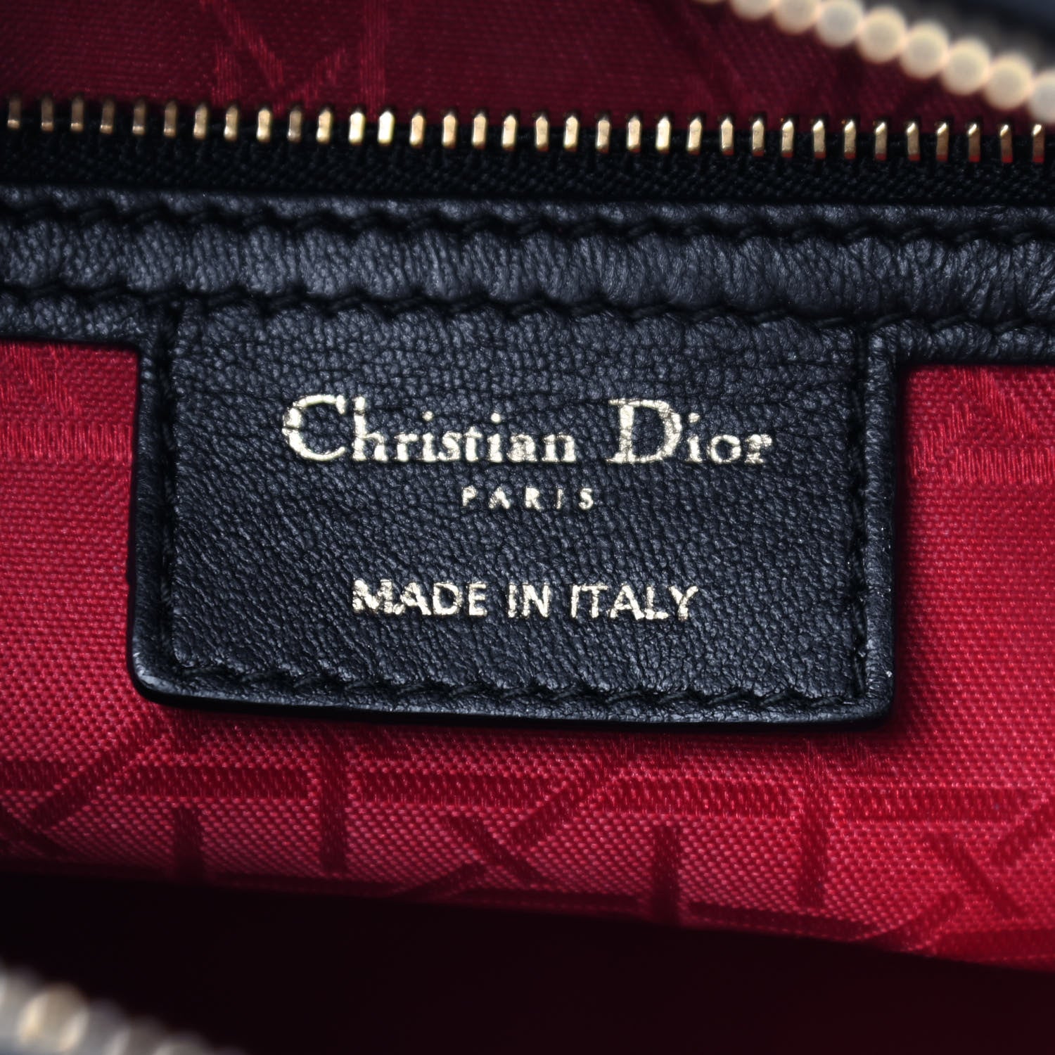 Christian Dior Lambskin Cannage Large Lady Dior Black 8 of 10