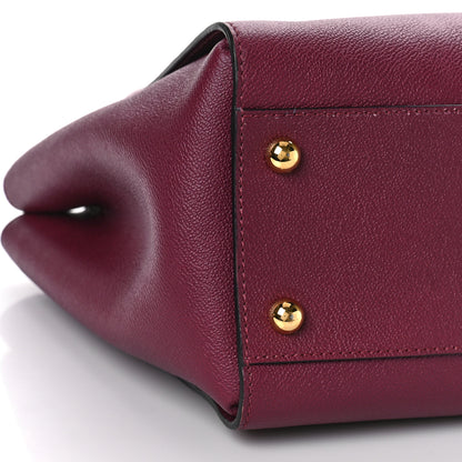 Burberry Soft Grain Medium Buckle Tote Dark Plum 7 of 8