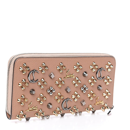 Christian Louboutin Calfskin Loubinthesky Panettone Wallet Nude Multimetal 2 of 10