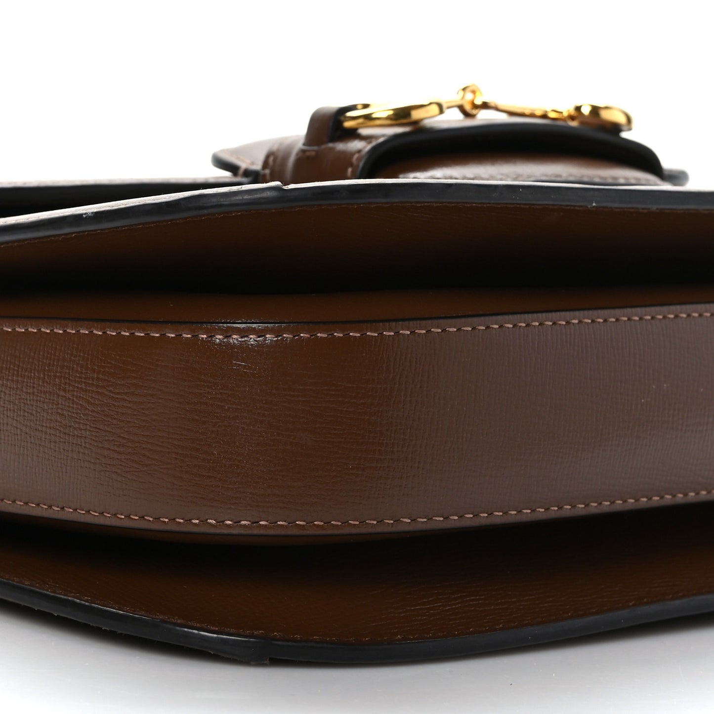 GG Supreme Monogram Horsebit 1955 Shoulder Bag Beige Brown Sugar