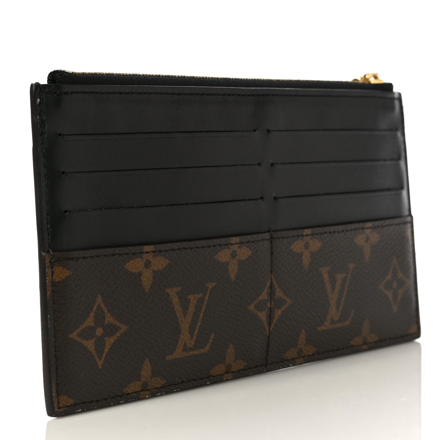 Louis Vuitton Monogram Slim Purse Black 3 of 11
