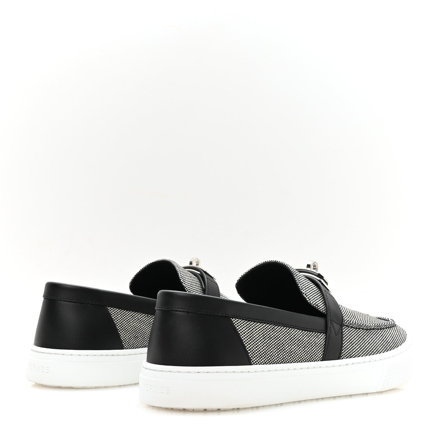 Toile De Coton Calfskin Game Slip On Sneakers 42.5 Prunoir Black