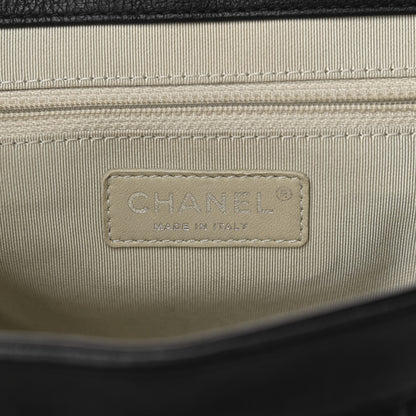 Chanel Washed Lambskin Quilted Medium Chain Around Messenger Black 6 of 11