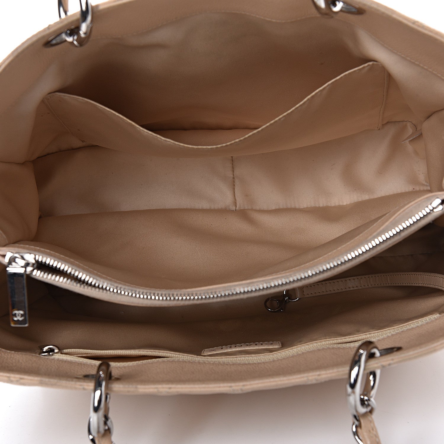 Chanel Caviar Quilted Grand Shopping Tote GST Beige Clair 5 of 24