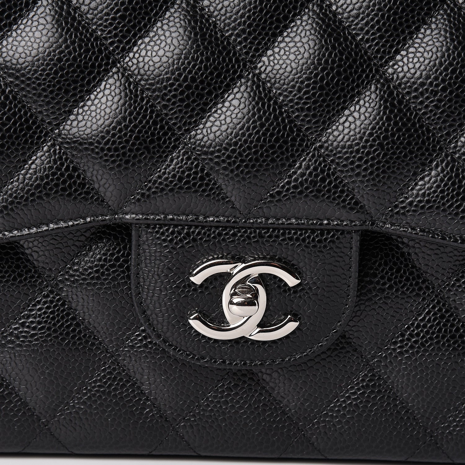 Chanel Caviar Quilted Jumbo Double Flap Black 8 of 11